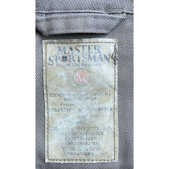 Master Sportsman Rugged Outdoor Gear Vest Mens Size XL Zipper Multi Pockets Fish - Picture 8 of 8